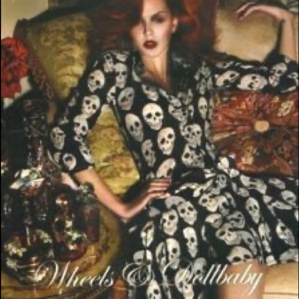 Wheels & Dollbaby skull print dress size 1